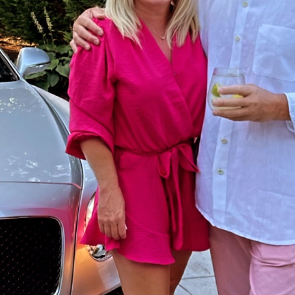 Fraiche by J romper. Size XL. HOT PINK